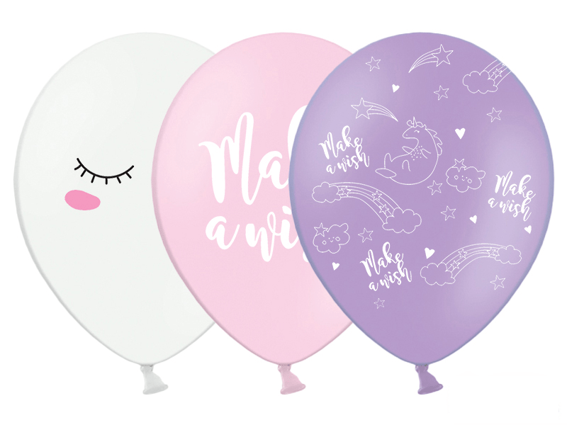 Unicorn Ballonnen 30cm 6st van Partydeco koop je bij Partywinkel