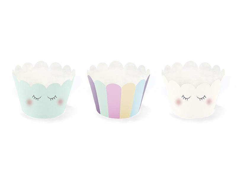 Unicorn Cupcake Vormpjes 6st van Partydeco koop je bij Partywinkel