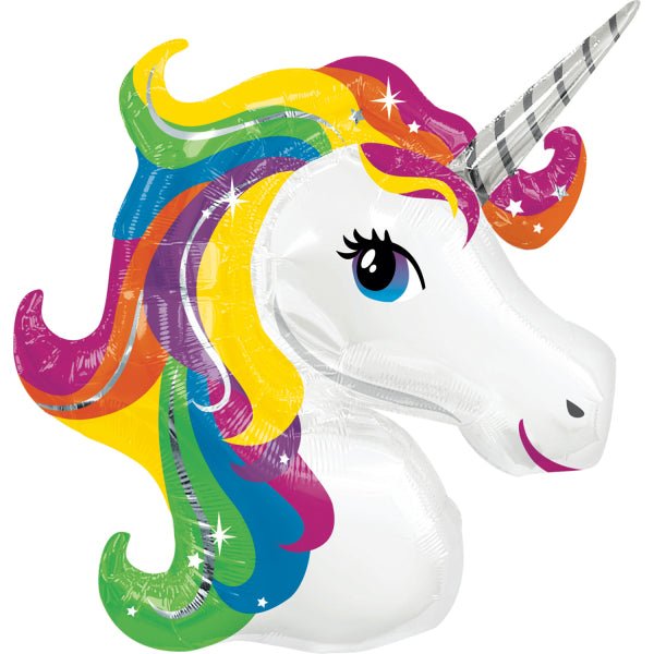 Unicorn Helium Ballon Gekleurd Leeg 83cm van Riethmueller koop je bij Partywinkel