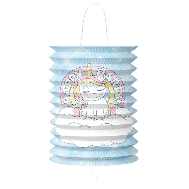 Unicorn Lampion Happy Birthday van WeFiesta koop je bij Partywinkel