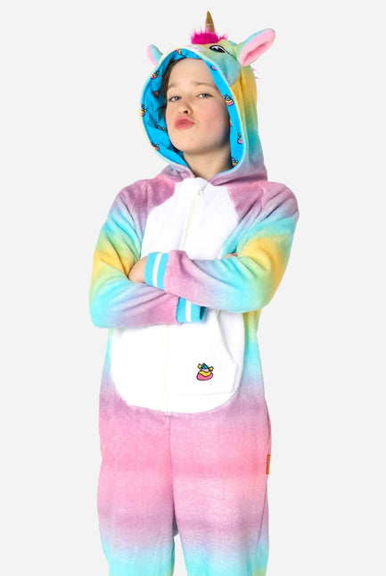 Unicorn Onesie Gekleurd Kind van OppoSuits koop je bij Partywinkel