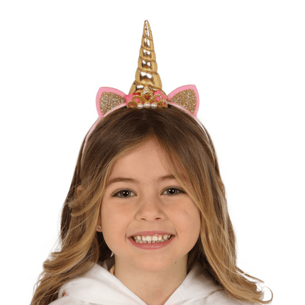 Unicorn Tiara Goud Kind van Fiestas Guirca koop je bij Partywinkel