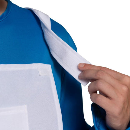 Smurf Kostym Vit Blå Herr