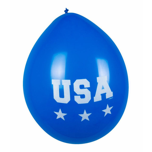 USA Ballonnen 25cm 6st van Boland koop je bij Partywinkel