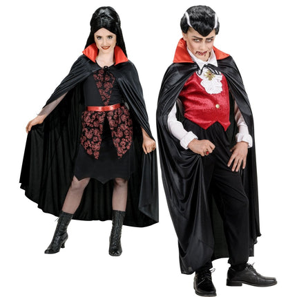 Vampier Cape Zwart Rood Kind van Widmann koop je bij Partywinkel