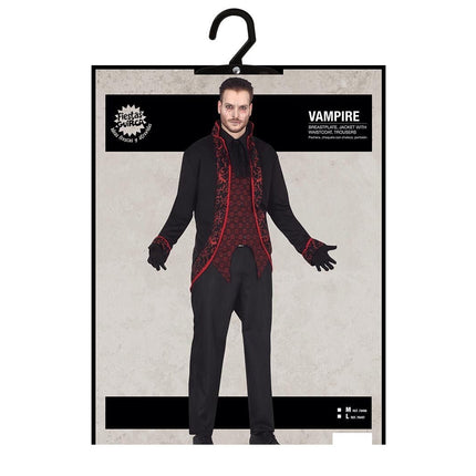 Vampier Halloween Kostuum Heren ROod Zwart van Fiestas Guirca koop je bij Partywinkel