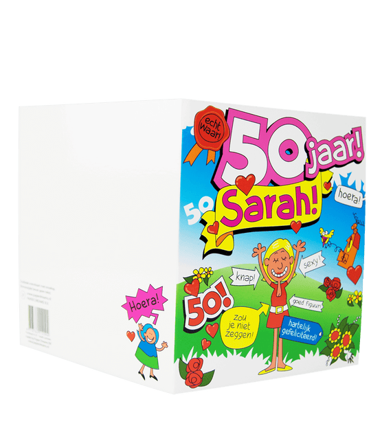 Verjaardagskaart Sarah Cartoon 16,5cm van Paper Dreams koop je bij Partywinkel