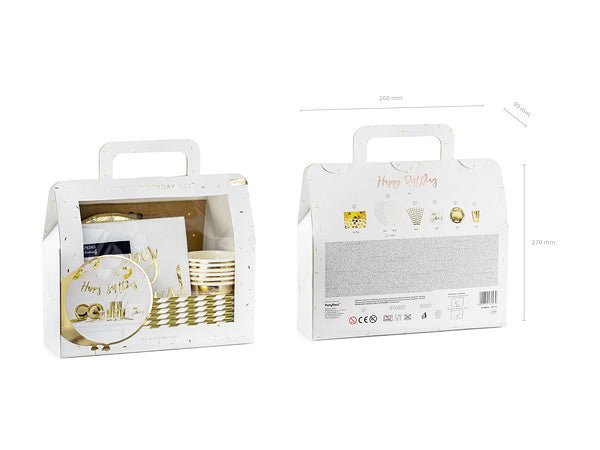 Versiering Pakket Happy Birthday 60 delig van Partydeco koop je bij Partywinkel