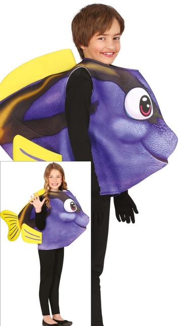 Vis Kostuum Blauw Geel Kind van Fiestas Guirca koop je bij Partywinkel