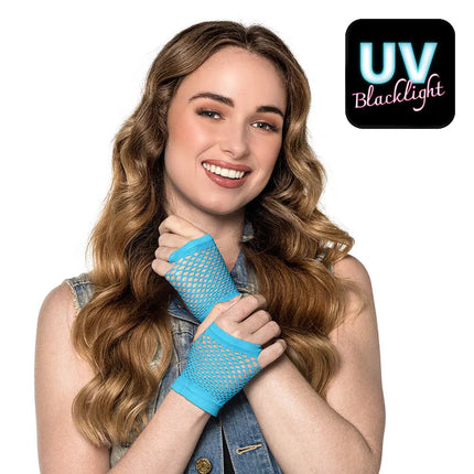 Visnet Handschoenen Blauw van Boland koop je bij Partywinkel