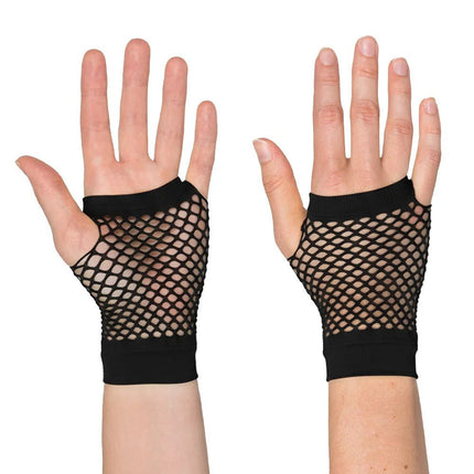 Visnet Handschoenen Zwart van Boland koop je bij Partywinkel
