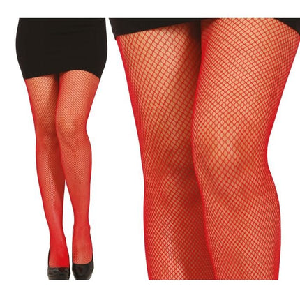 Visnet Panty Rood 70cm van Fiestas Guirca koop je bij Partywinkel
