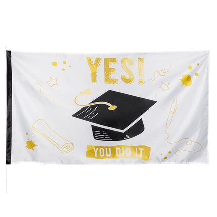 Vlag Yes You Did It 1,5m van Boland koop je bij Partywinkel