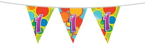 Vlaggenlijn 1 Jaar 10m van Haza Witbaard koop je bij Partywinkel