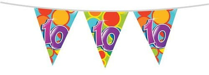 Vlaggenlijn 10 Jaar 10m van Haza Witbaard koop je bij Partywinkel