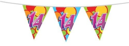 Vlaggenlijn 14 Jaar 10m van Haza Witbaard koop je bij Partywinkel