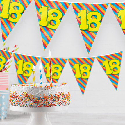 Vlaggenlijn 50 Jaar Gekleurd 10m van Paper Dreams koop je bij Partywinkel