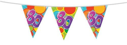 Vlaggenlijn 80 Jaar 10m van Haza Witbaard koop je bij Partywinkel