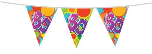 Vlaggenlijn 80 Jaar 10m van Haza Witbaard koop je bij Partywinkel