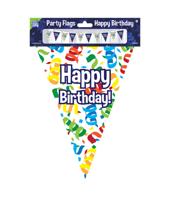 Vlaggenlijn Happy Birthday 10m van Paper Dreams koop je bij Partywinkel