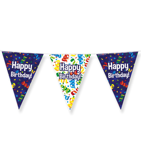 Vlaggenlijn Happy Birthday 10m van Paper Dreams koop je bij Partywinkel