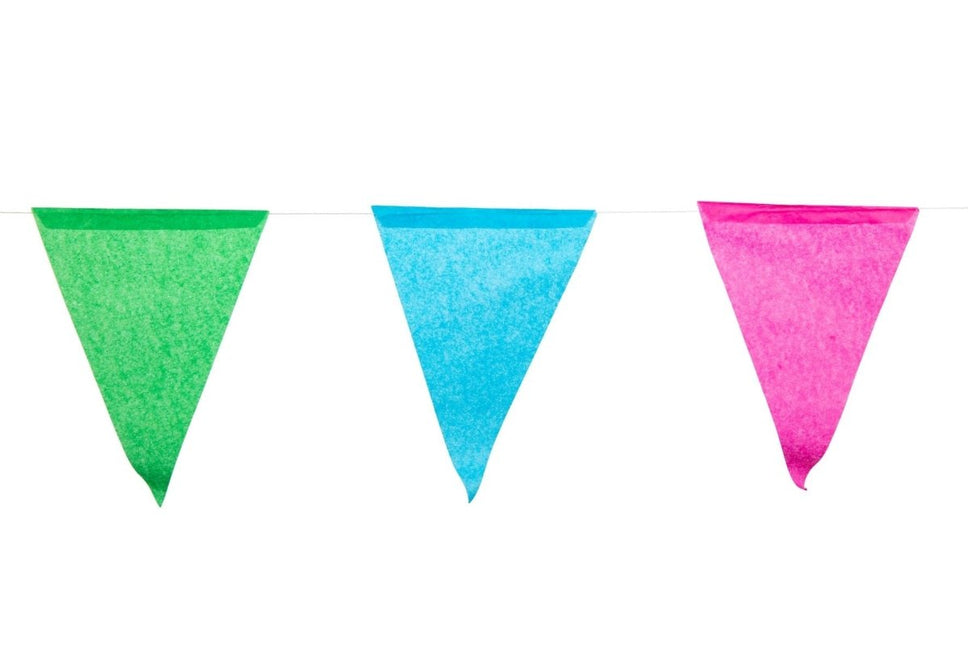 Vlaggenlijn Meerkleurig 10m van WeFiesta koop je bij Partywinkel