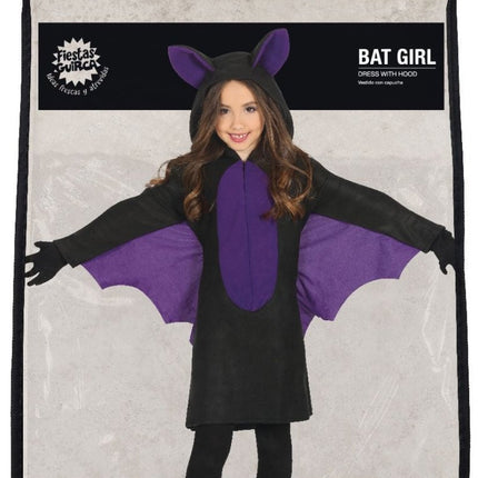 Vleermuis Halloween Kostuum Meisje paars van Fiestas Guirca koop je bij Partywinkel