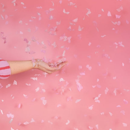 Vlinder Confetti Kanon Roze 20cm van Partydeco koop je bij Partywinkel