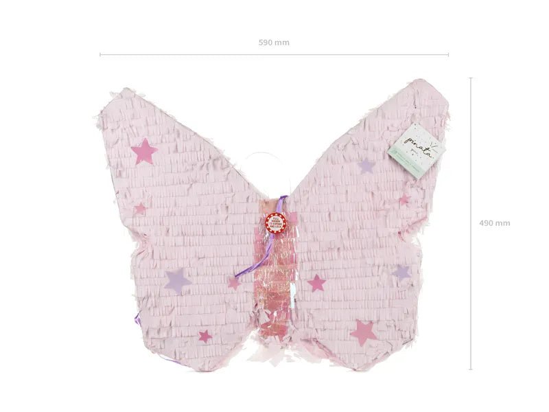 Vlinder Pinata Roze 58cm van Partydeco koop je bij Partywinkel