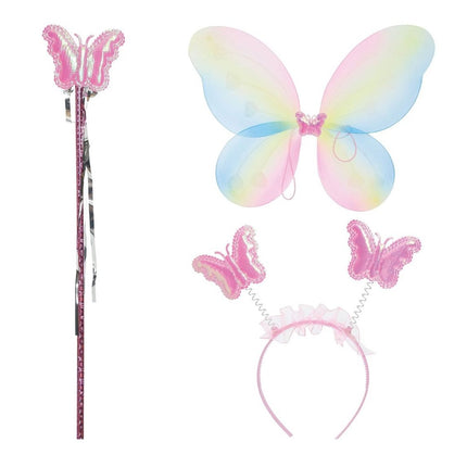 Vlinder Set Gekleurd 3 delig van Fiestas Guirca koop je bij Partywinkel