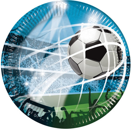 Voetbal Borden 20cm 8st van Procos koop je bij Partywinkel