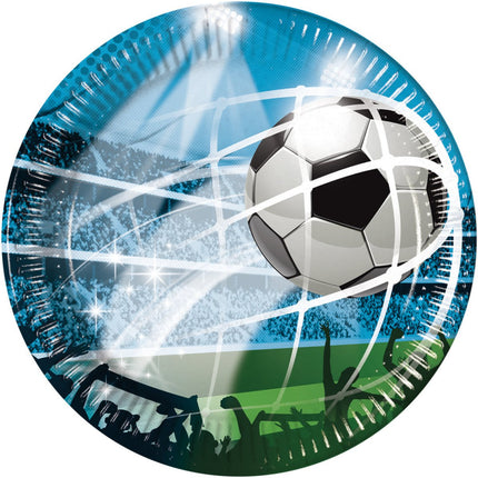 Voetbal Borden Karton 23cm 8st van Procos koop je bij Partywinkel