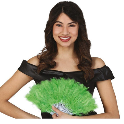 Waaier Veren Groen van Fiestas Guirca koop je bij Partywinkel