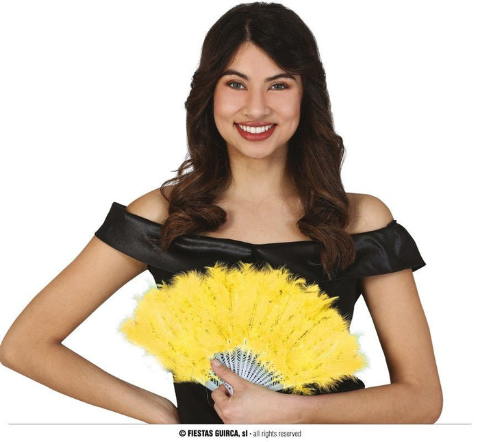 Waaier Veren Groen van Fiestas Guirca koop je bij Partywinkel