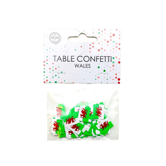 Wales Tafelconfetti Papier 150st van WeFiesta koop je bij Partywinkel