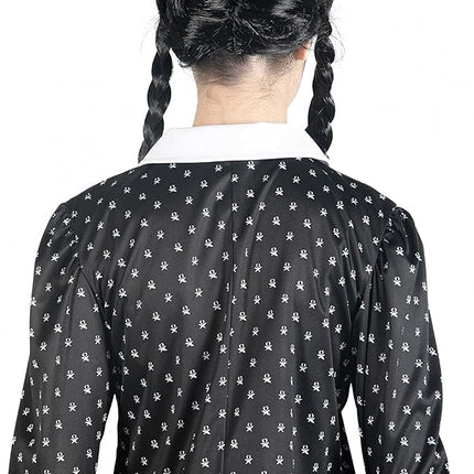 Wednesday Addams Kostuum Met Pruik Dames van Ciao International koop je bij Partywinkel
