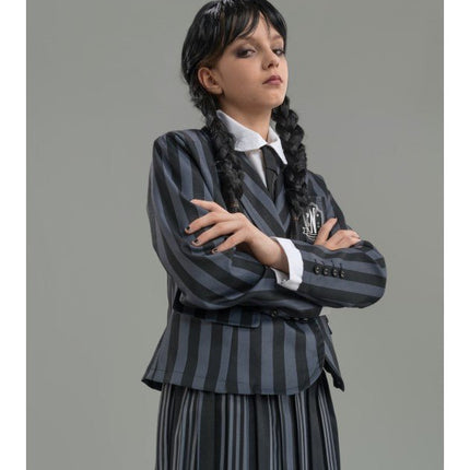Wednesday Schooluniform Kostuum Meisje 3-delig van CHAKS koop je bij Partywinkel