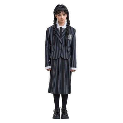 Wednesday Schooluniform Kostuum Meisje 3-delig van CHAKS koop je bij Partywinkel