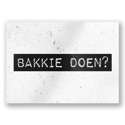 Wenskaart Bakkie Doen 15cm van Paper Dreams koop je bij Partywinkel