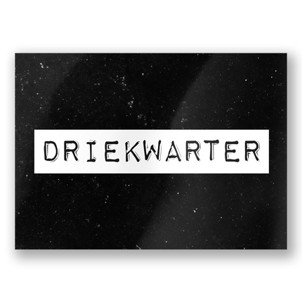 Wenskaart Driekwarter 15cm van Paper Dreams koop je bij Partywinkel