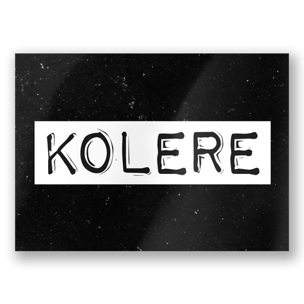 Wenskaart Kolere 15cm van Paper Dreams koop je bij Partywinkel