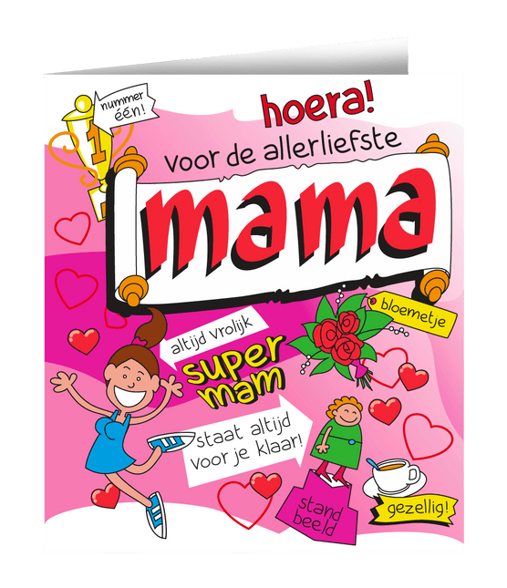 Wenskaart Mama 16,5cm van Paper Dreams koop je bij Partywinkel