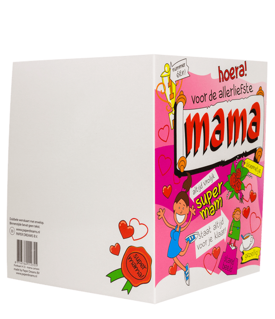 Wenskaart Mama 16,5cm van Paper Dreams koop je bij Partywinkel