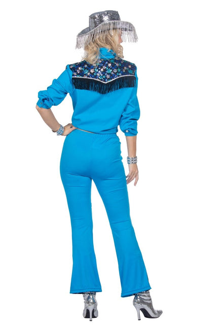 Western Kostuum Blauw Dames van Wilbers & Wilbers koop je bij Partywinkel