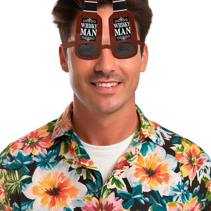 Whiskey Fles Bril van Fiestas Guirca koop je bij Partywinkel