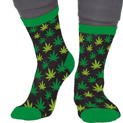 Wiet Sokken Zwart Groen Volwassenen van Fiestas Guirca koop je bij Partywinkel