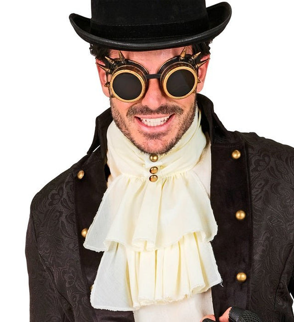 Wit Beige Jabot van Widmann koop je bij Partywinkel