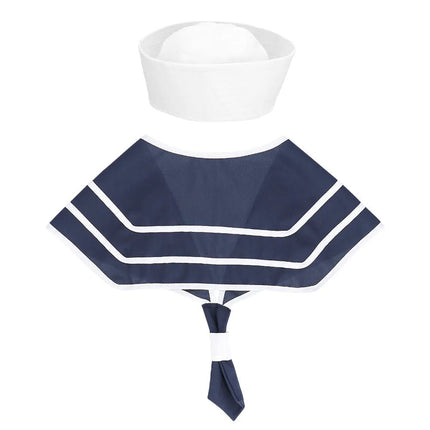 Wit Blauwe Accessoireset Marine 2 delig van Boland koop je bij Partywinkel