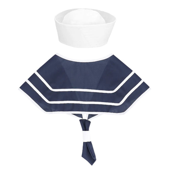 Wit Blauwe Accessoireset Marine 2 delig van Boland koop je bij Partywinkel