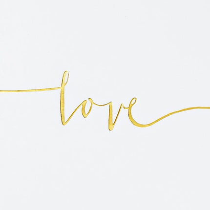 Wit Gastenboek Love 24cm van Partydeco koop je bij Partywinkel